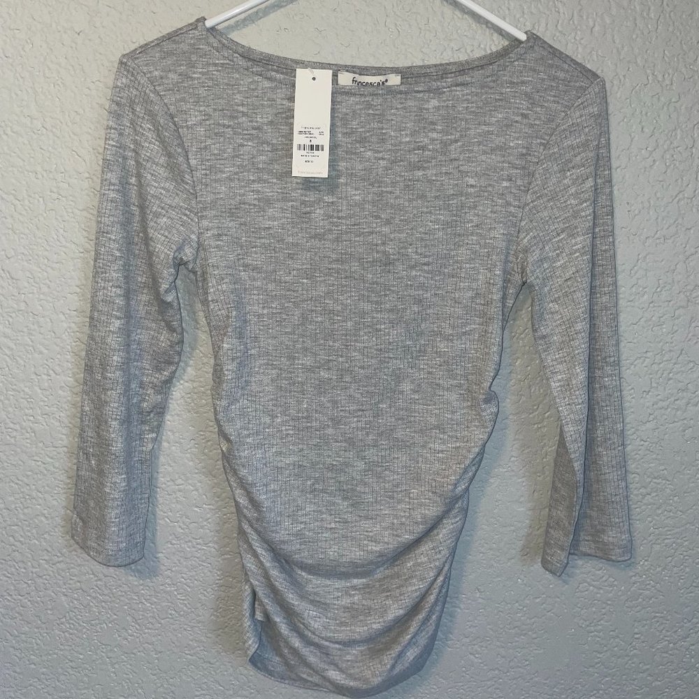 Jenae Slinky Slash Neck Top